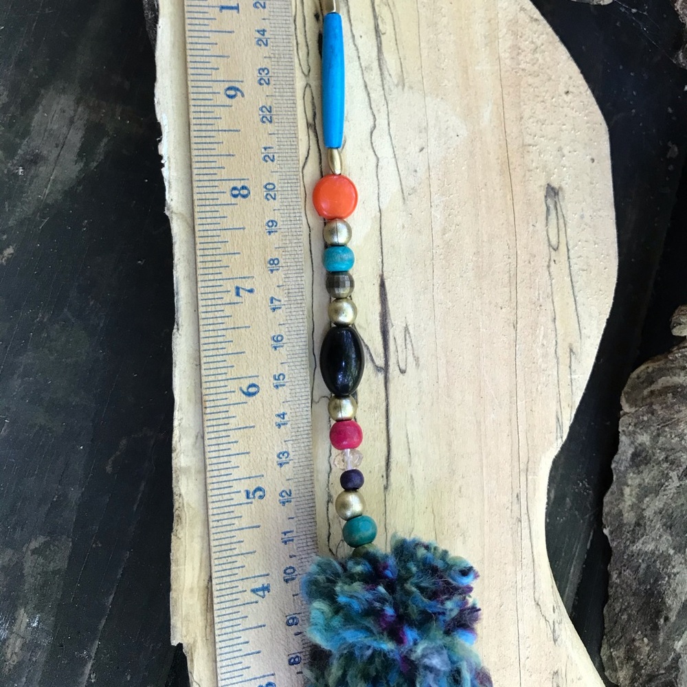 OOAK Gnome Handcrafted Peace Beaded Hippie Boho - Picture 4 of 6